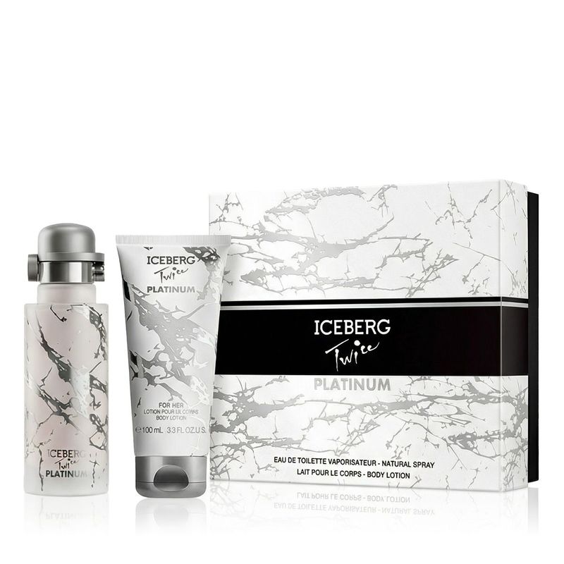 Iceberg Twice Platinum Eau de Toilette 125 ml + Lait corps 100 ml Femme