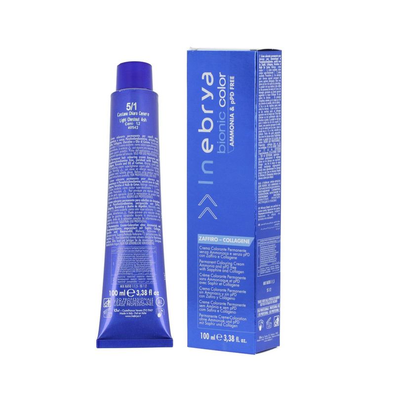 Inebrya Bionic Color Ash (5/1 Châtain Clair Cendré) 100 ml