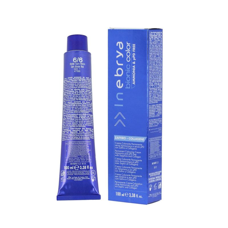 Inebrya Bionic Color Red Coloration cheveux (6/6 Dark Blonde Red) 100ml
