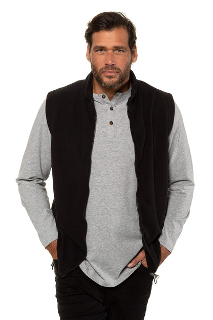 JP 1880 Gilet polaire homme, grande taille, noir, 3XL