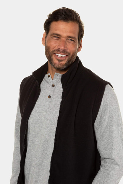 JP 1880 Gilet polaire homme, grande taille, noir, 3XL