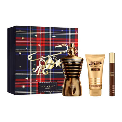 Jean Paul Gaultier Le Male Elixir Parfum 125ml + Parfum 10ml + Gel douche 75ml Homme