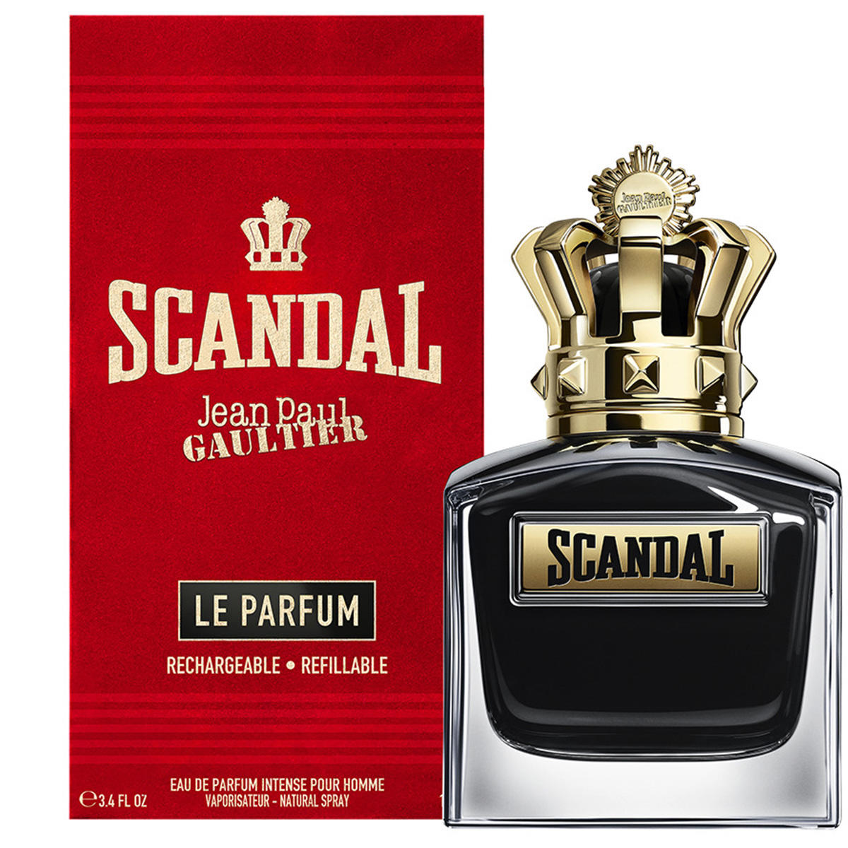 Jean Paul Gaultier Scandal Pour Homme Le Parfum Eau De Parfum Intense Rechargeable 100ml