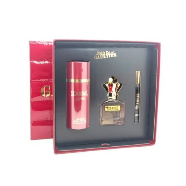 Jean Paul Gaultier Scandal pour Homme Eau De Toilette 50ml + EDT 10ml + Déodorant 150ml