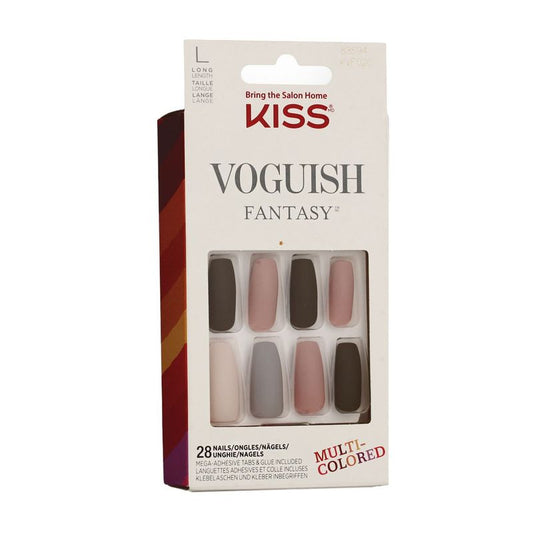 KISS Voguish Fantasy Nails Multi-colored Long 28 Faux ongles