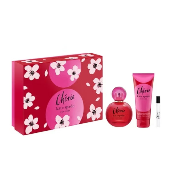 Kate Spade Chérie Eau de Parfum 100ml + EDP 7,5ml + Loción Corporal 100ml Mujer