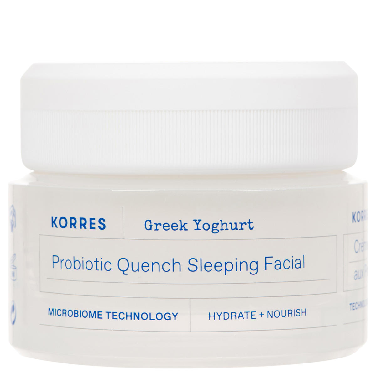 Korres - Hidratante facial para dormir con yogur griego probiótico (40 ml)