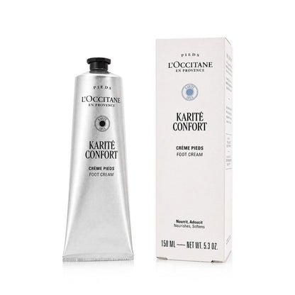 L'Occitane Karité Confort Crème Pieds 150 ml – Soin Nourrissant Intensif pour Pieds Secs