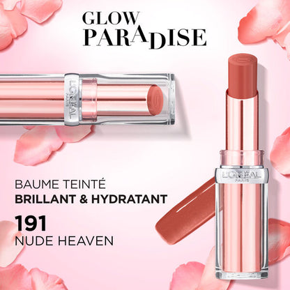 L'Oréal Paris Glow Paradise Baume à Lèvres Teinté (191 Nude Heaven) 4,8g