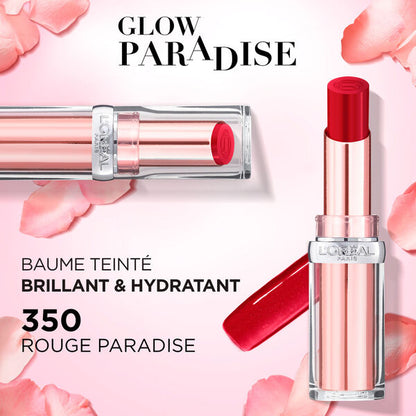L'Oréal Paris Glow Paradise Baume à Lèvres (350 Rouge Paradise) 4,8 g