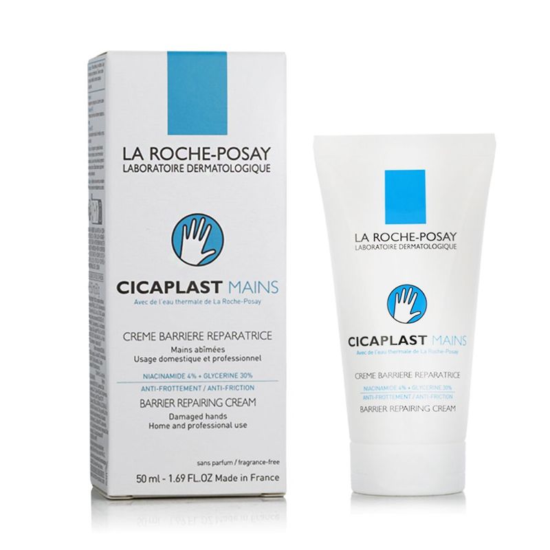 La Roche-Posay Cicaplast Crème Mains Barrière Réparatrice 50 ml – Répare, Protège et Apaise les Mains Très Sèches