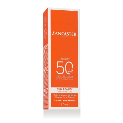 Lancaster Sun Beauty Crème Visage Minérale SPF 50 50g – Protection Solaire Minérale Haute Tolérance
