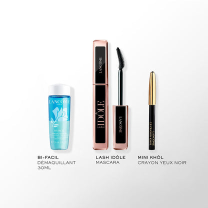 Lancôme Coffret Lash Idôle Mascara, Bi-Facil & Crayon Khôl