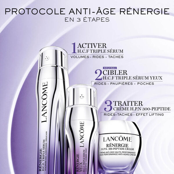 Lancôme Rénergie Yeux H.C.F. Triple Sérum Yeux Anti-Âge 20ml – Soin Contour des Yeux Haute Performance