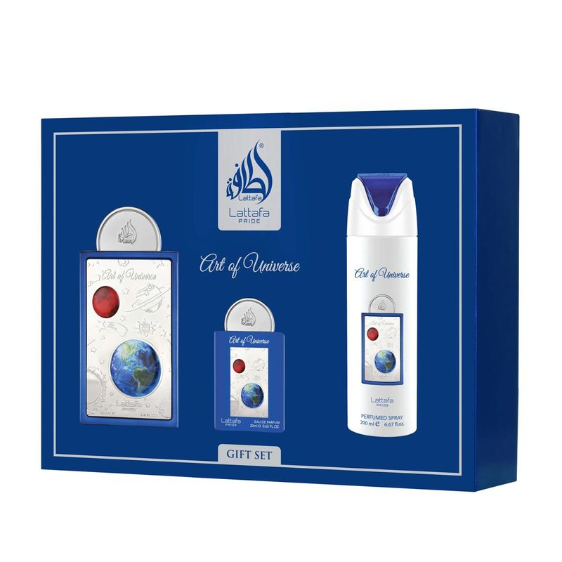 Lattafa Art Of Universe Eau de Parfum 100ml + EDP 20ml + Deodorant 200ml (unisexe)