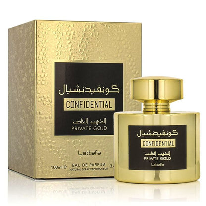 Lattafa Confidential Private Gold Eau de Parfum Unisexe 100 ml