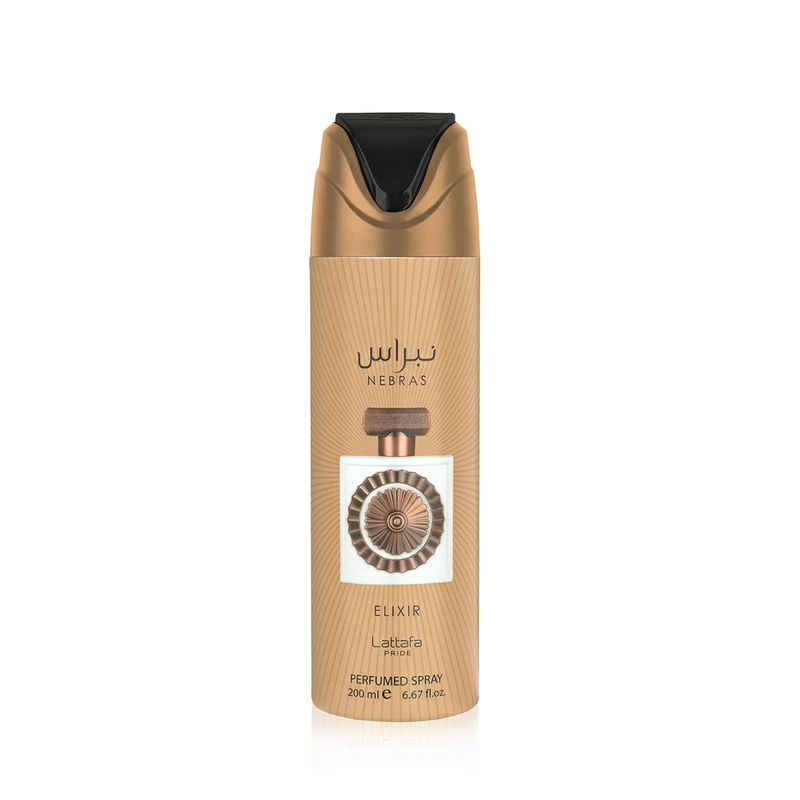 Lattafa Nebras Elixir Déodorant Spray Unisexe 200 ml