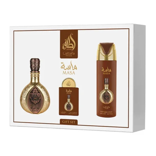 Lattafa Pride Masa Eau de Parfum 100ml + EDP 20ml + Deodorant spray 200ml (unisexe)