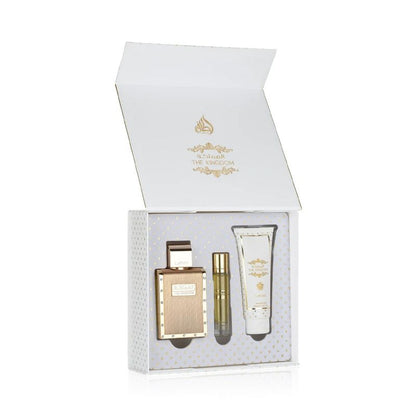 Lattafa The Kingdom Eau de Parfum 100ml + EDP 12ml + Gel douche 100ml Homme