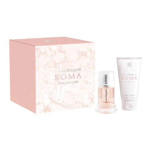Laura Biagiotti Roma Fiori Bianchi Eau de Toilette 25ml + Lait corps 50ml Femme