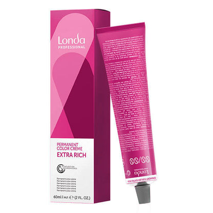 Londa Professional Permanent Color Crème Coloración permanente para el cabello extra rica (7/16 Tono violeta empolvado) 60 ml