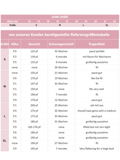 Love2Mi T-shirt d'allaitement, manches longues, col en V, rose foncé - Taille M