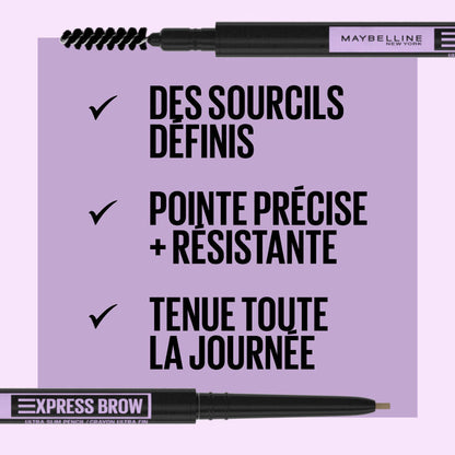 Maybelline Express Brow Ultra Slim Pencil (Deep Brown) 9 g