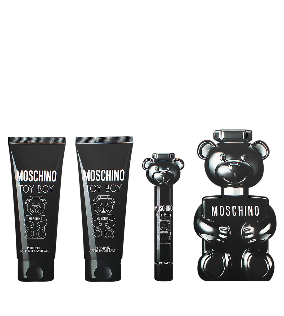 Moschino Toy Boy Eau de Parfum Homme – Coffret 50 ml + 10 ml + Baume après-rasage 50 ml + Gel douche 50 ml