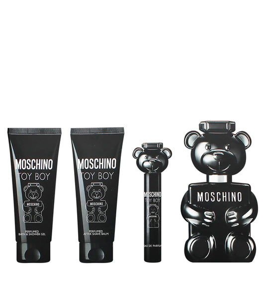 Moschino Toy Boy Eau de Parfum Homme – Coffret 50 ml + 10 ml + Baume après-rasage 50 ml + Gel douche 50 ml