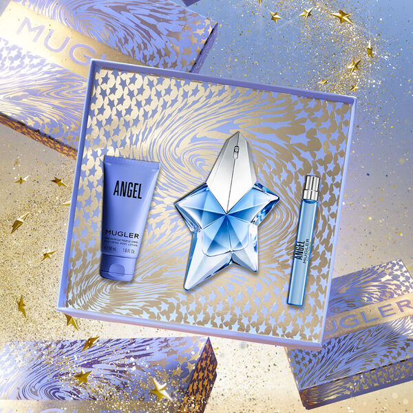 Mugler Angel Coffret Eau de Parfum Rechargeable 50 ml + EDP 10 ml + Lait Corps 50 ml Femme