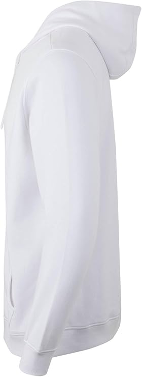 Mukua SF270U Sweat à capuche zippé, blanc, taille M unisexe adulte
