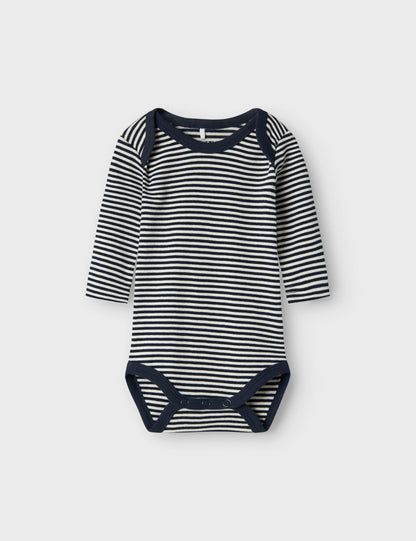 Name It Core 2 Body à manches longues pour bébé, 3 unités, 12 mois - Fabriqué en coton biologique