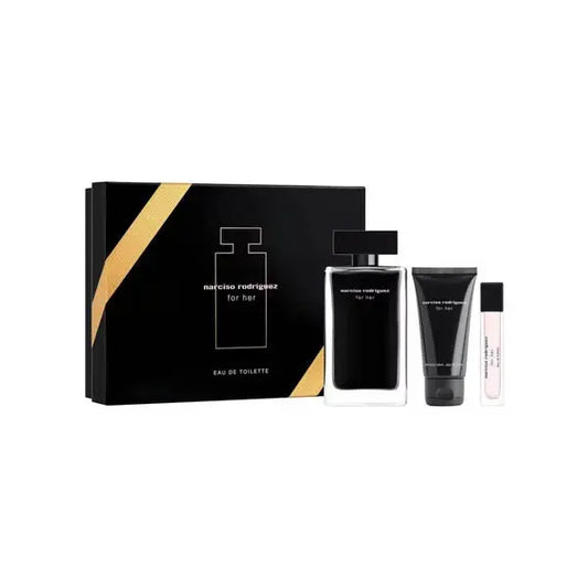 Narciso Rodriguez For Her EDT 100 ml + EDT Mini 10 ml + Lait Corps 50 ml Femme Narciso Rodriguez