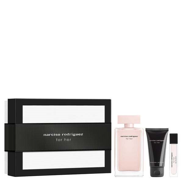 Narciso Rodriguez For Her Eau de Parfum 100ml + EDP 10ml + Lait corps 50ml Femme | Belladiscount