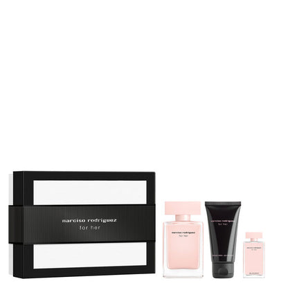 Narciso Rodriguez For Her Eau de Parfum 50ml + EDP 7.5ml + Lait corps 50ml Femme