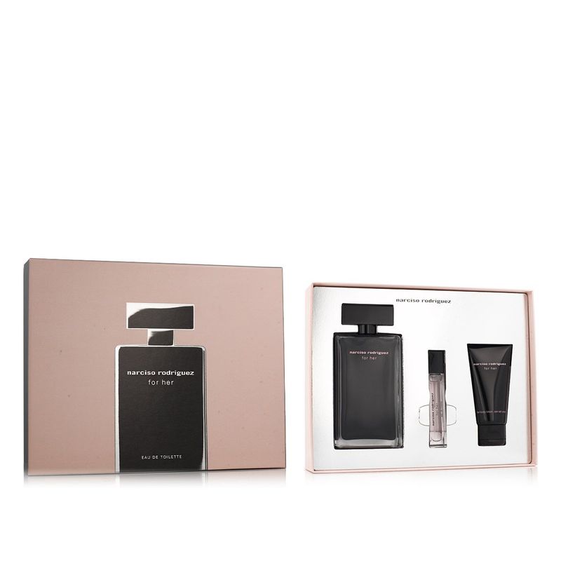 Narciso Rodríguez For Her Eau de Toilette 100 ml + EDT 10 ml + Loción corporal 50 ml