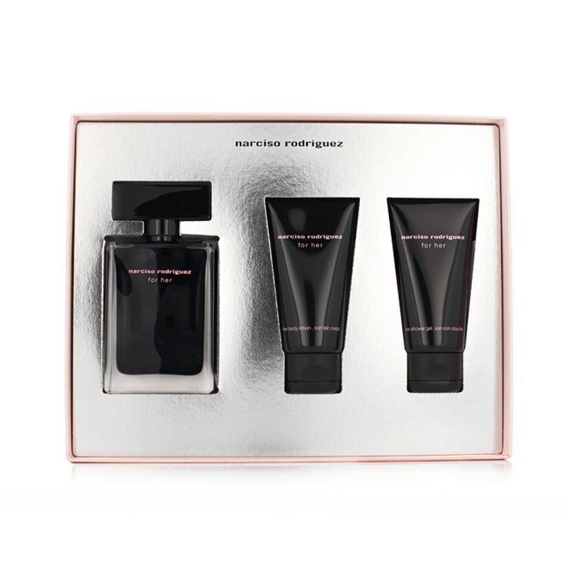 Narciso Rodriguez For Her Eau de Toilette 50ml + Gel douche 50ml + Lait corps 50ml
