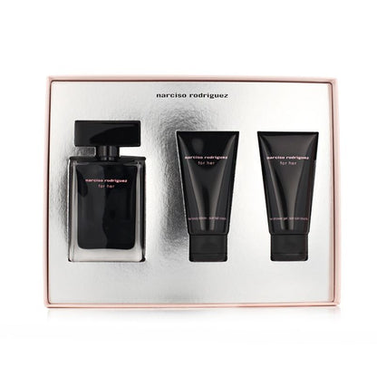 Narciso Rodriguez For Her Eau de Toilette 50ml + Gel douche 50ml + Lait corps 50ml