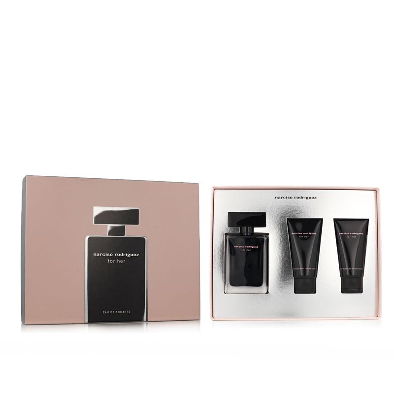 Narciso Rodriguez For Her Eau de Toilette 50ml + Gel douche 50ml + Lait corps 50ml