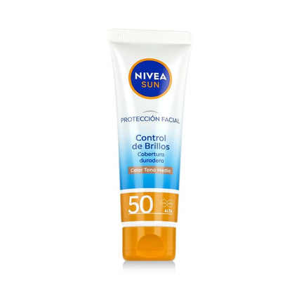 Nivea Sun Control de Brillos Crème solaire pour le visage SPF 50 (01 Medium) 50ml