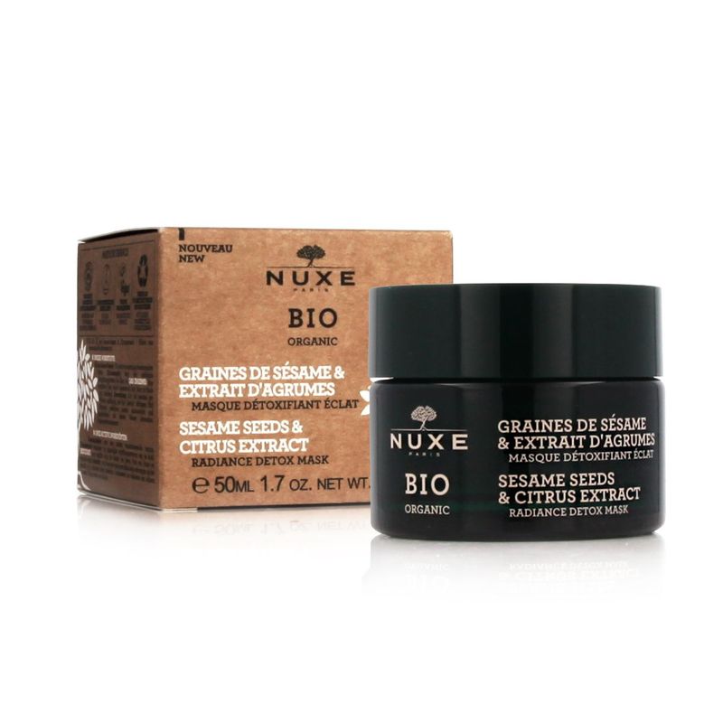 Nuxe Bio Organic Graines de sésame et extrait d'agrumes Masque Détoxifiant Eclat 50ml