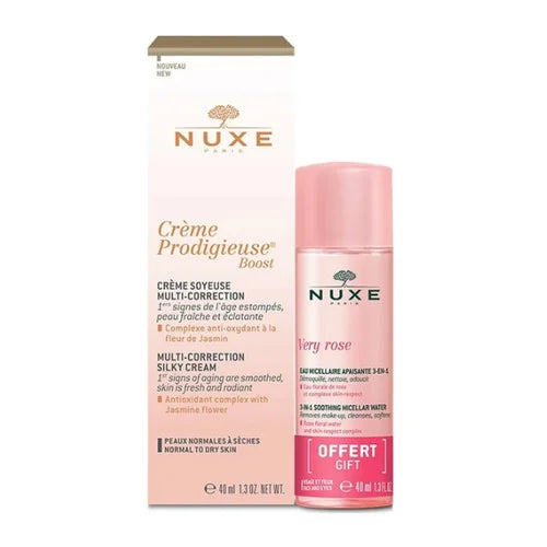 Nuxe Crème Prodigieuse Boost Crème Soyeuse Multi-Correction 40 ml + Eau Micellaire 40 ml