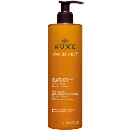 Nuxe Rêve de Miel Gel Limpiador Extra Rico para Rostro y Cuerpo 400 ml