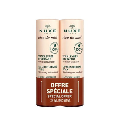Nuxe Rêve de Miel Duo Sticks lèvres hydratants 2 x 4 g