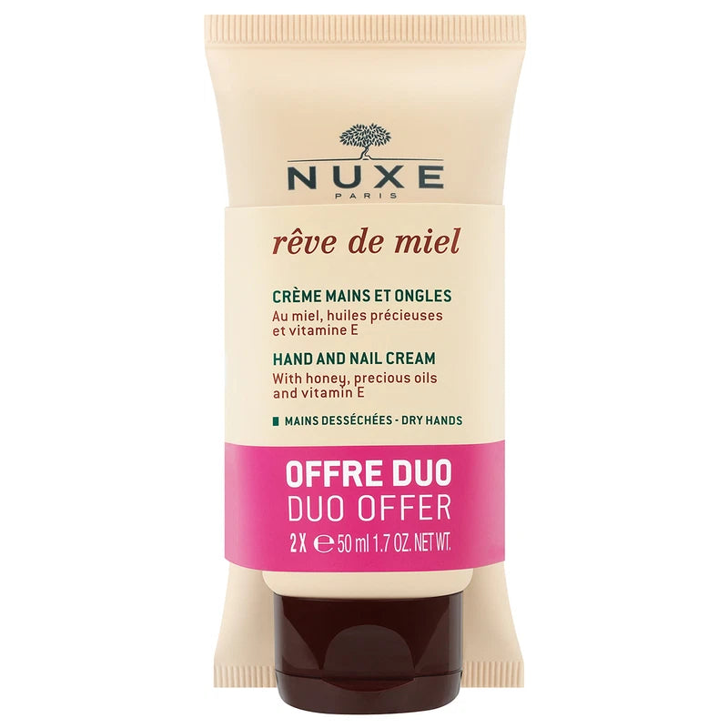 Nuxe Rêve de Miel Crème Mains et Ongles 2 × 50 ml