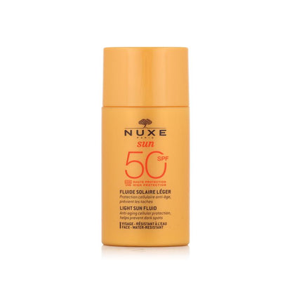 Nuxe Sun Fluide Solaire Léger SPF 50 Visage 50 ml – Haute Protection UVA/UVB