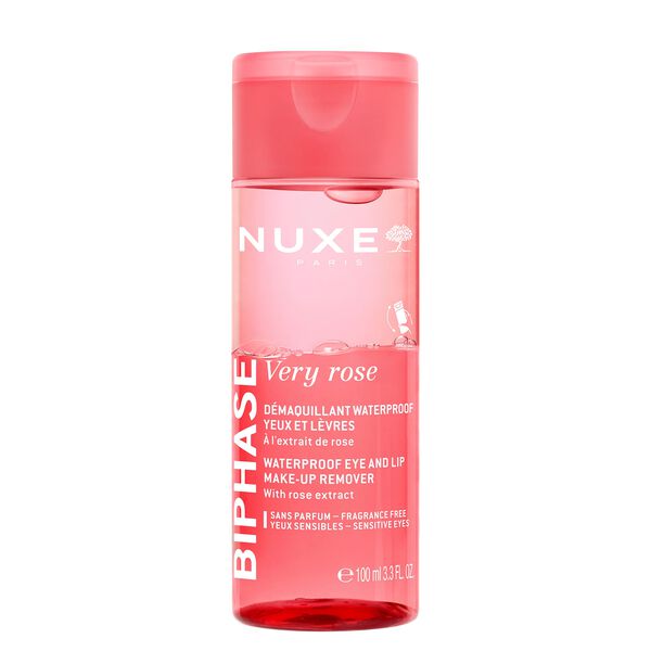 Nuxe Very Rose Biphase Démaquillant Waterproof Yeux et Lèvres 100 ml