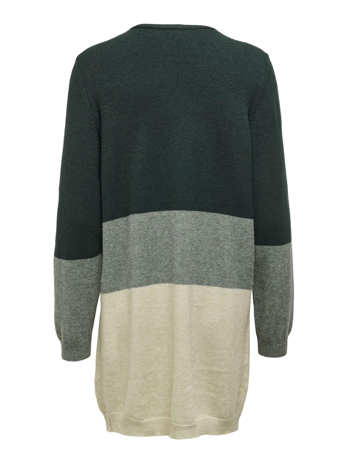 ONLY Queen Gilet long à manches longues, en maille, pour femme, vert (June Bug), taille XL