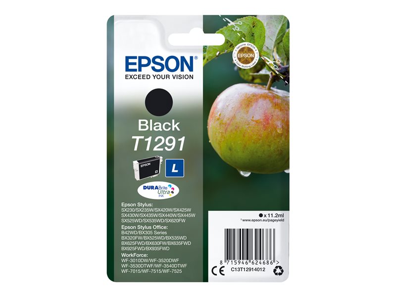 EPSON Singlepack Black T1291 DURABrite U Epson