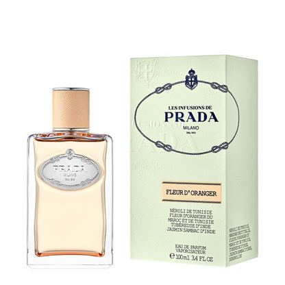Prada Infusion De Fleur D’Oranger Eau de Parfum Femme 100 ml : la fraîcheur florale lumineuse signée Prada